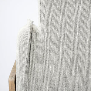 Roy I 84" Frost Gray Upholstered Three Seater Sofa