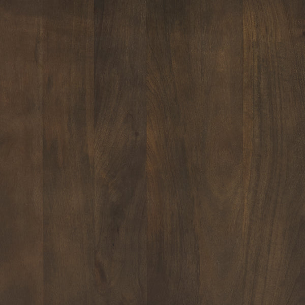 Terra 18L x 18W x 22H Dark Brown Wood Fluted Round Side Table