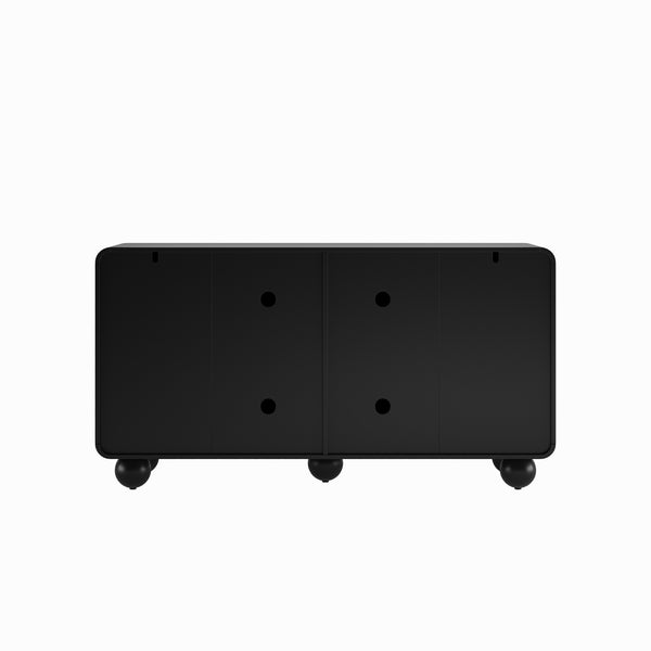 59'' Sideboard Buffet Cabinet with Storage,TV Console with Curved Profile Design,Accent Credenza Large Console Table for Dining Room, Kitchen, and Living Room