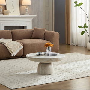 Mushroom Coffee Table Enhances Leisure Time Perfect For Evening Relaxation & Stylish Use