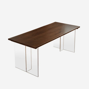 Solid Wood & Acrylic Desk