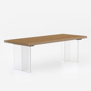 Solid Wood & Acrylic Desk