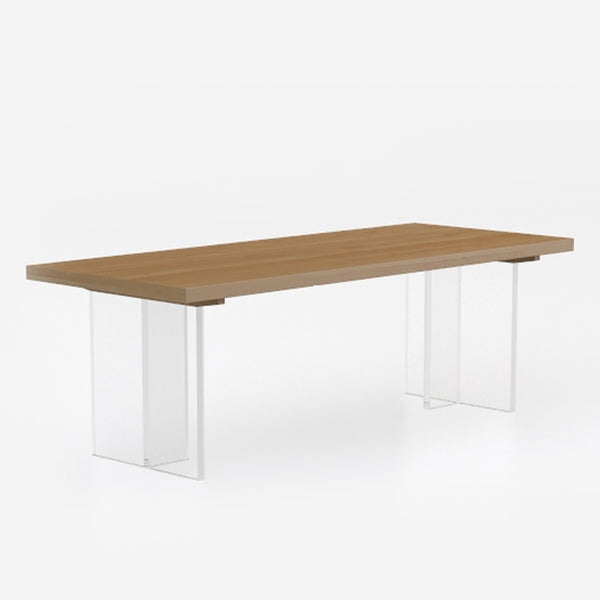 Solid Wood & Acrylic Desk