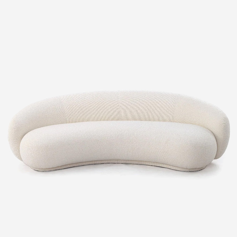 Sherpa Fleece Curved Sofa