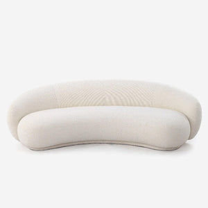 Sherpa Fleece Curved Sofa