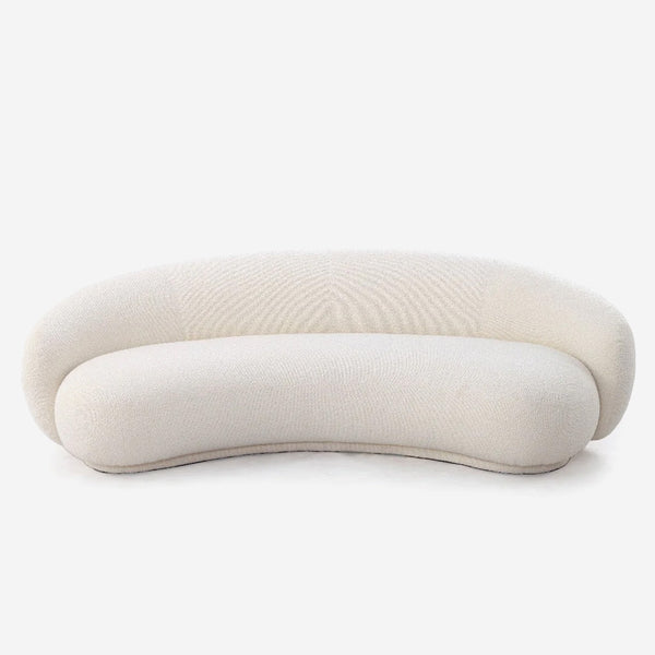 Sherpa Fleece Curved Sofa