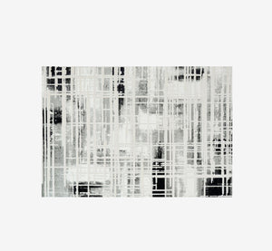 Timeless Abstract Distressed Area Rug | High-Low Textured Vintage Modern Carpet