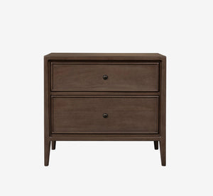 Mid-Century Modern 2-Drawer Nightstand