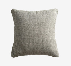 Modern Woven Charcoal Grey Throw Pillow - Premium Textured Decorative Cushion for Sofa and Bedroom
