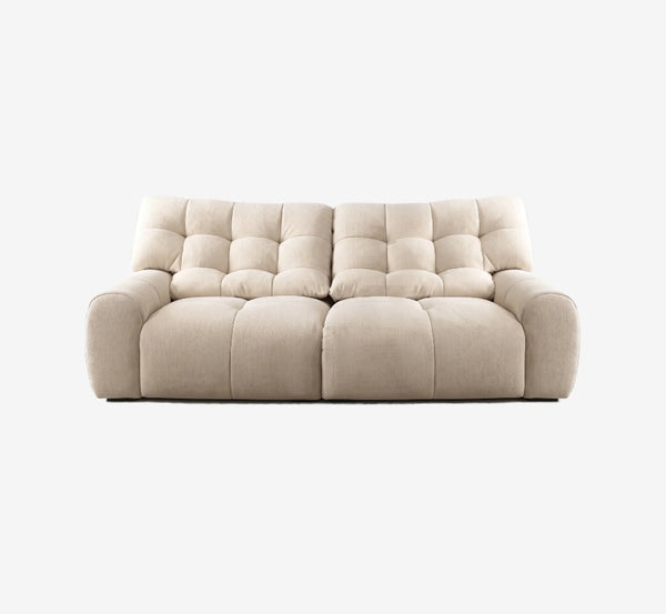 Cloud-Like Tufted Lounge Sofa in Premium Chenille with Feather Down Cushions(JUXMQ9752)