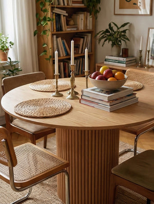 Roman Column Round Dining Table