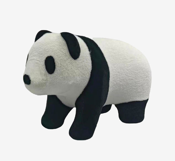 Modern Premium Molded Foam Panda Ottoman with Metal Frame