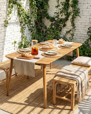 Solid Teak Outdoor Dining Table