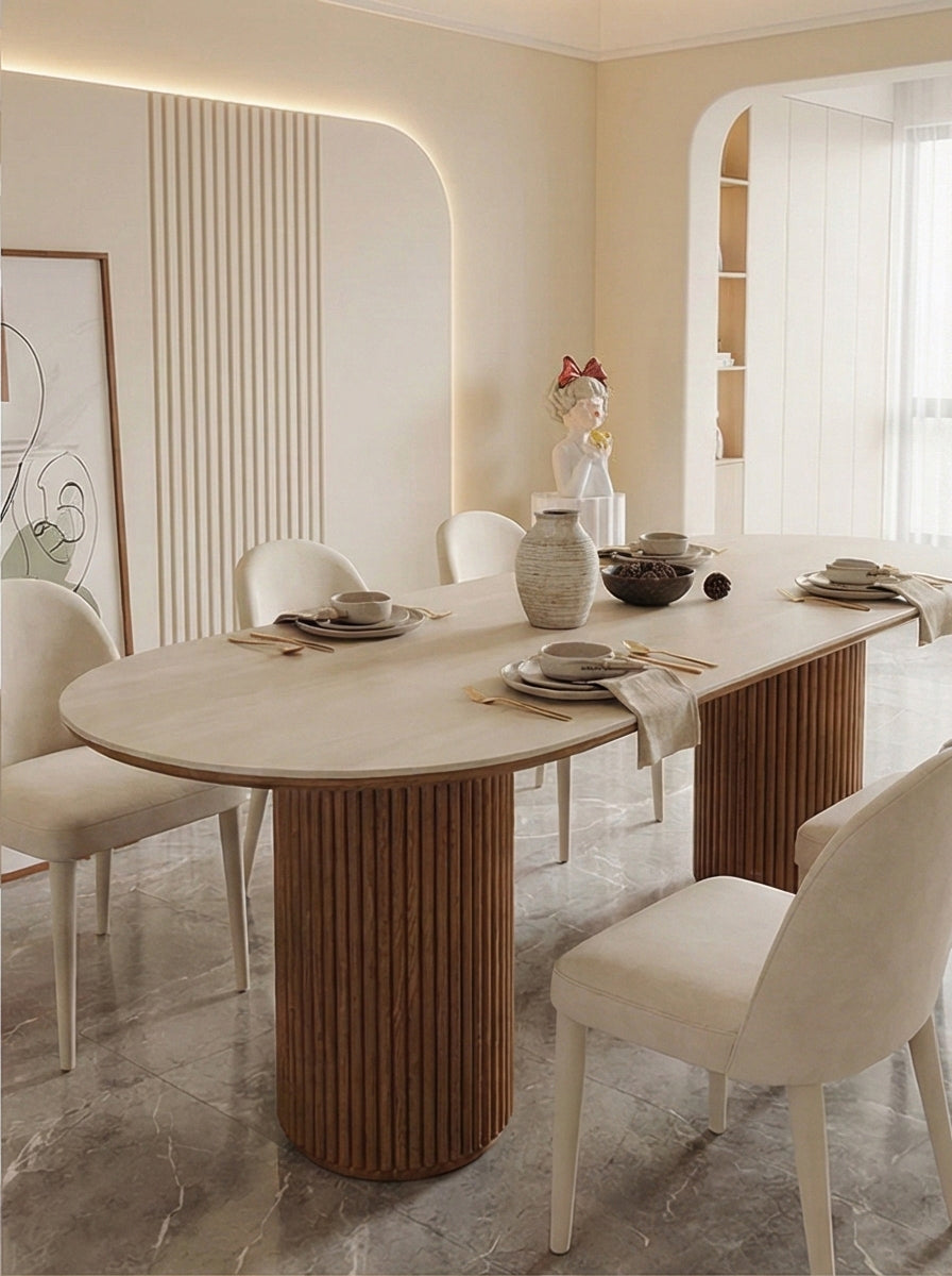 Sintered Stone Roman Column Dining Table