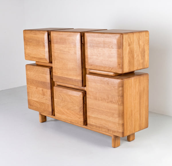 Avant-Garde Ash Wood Cabinet