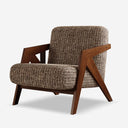Solid Wood Armrest Lounge Chair