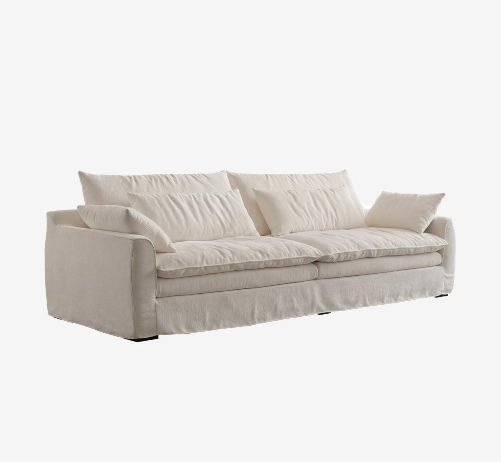 Modern Cloud-Like Chenille Sofa | Down-Filled with Fully Removable Cover