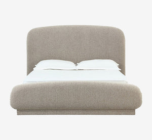 Chenille Upholstered Platform Bed