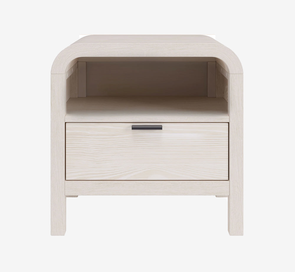 Drake  Drawer USB-Charging Nightstand in Sugar