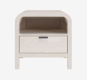 Drake  Drawer USB-Charging Nightstand in Sugar
