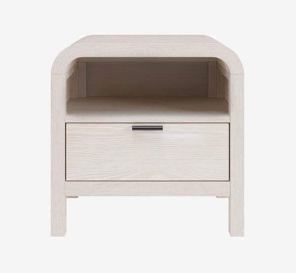 Drake  Drawer USB-Charging Nightstand in Sugar