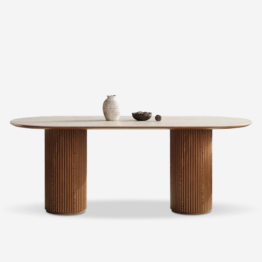 Sintered Stone Roman Column Dining Table