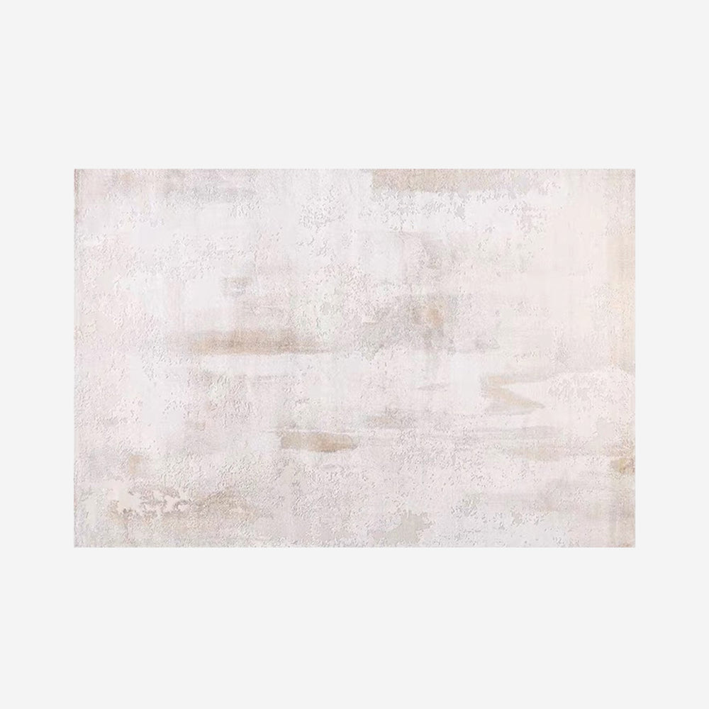Modern Abstract Distressed Area Rug - 2.3m x 1.6m Neutral Cream & Beige Carpet - Vintage Weathered Transitional Rug for Living Room, Bedroom & Office