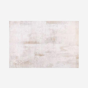 Modern Abstract Distressed Area Rug - 2.3m x 1.6m Neutral Cream & Beige Carpet - Vintage Weathered Transitional Rug for Living Room, Bedroom & Office