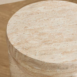 Travertine Accent Table