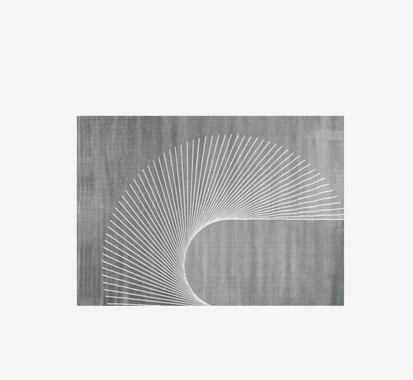 Contemporary Abstract Line Art Rug | Super Soft 3D Textured Polypropylene