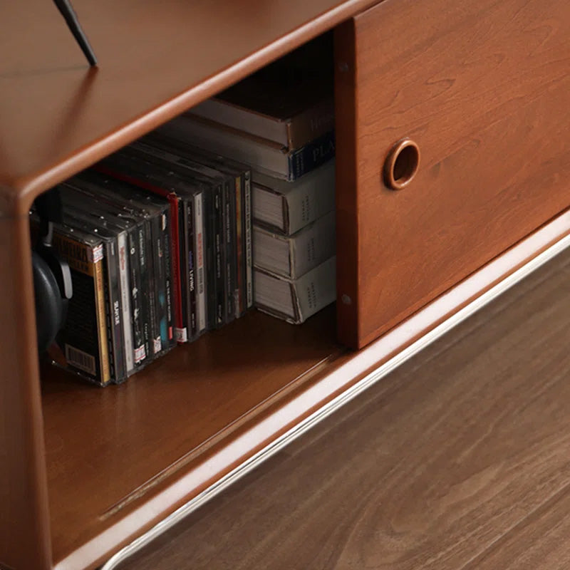 Solid Wood Minimalist TV Cabinet