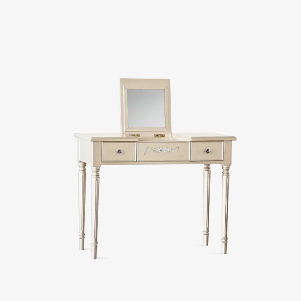 Classic Vanity Table with Flip-Top Mirror