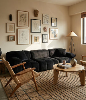 Bouclé Cube Modular Sofa