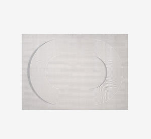 Jane Modern Flowing Curve Textured Area Rug | High-Low Pile Cream Carpet