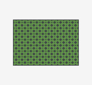 Gorman Mid-Century Modern Geometric Grid Area Rug | Retro Checkerboard Carpet