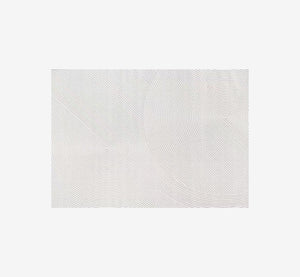 Modern Abstract Flowing Line Textured Area Rug | High-Low Pile Cream Carpet