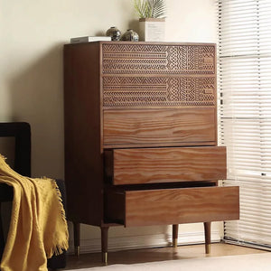 Solid Wood Five-Drawer