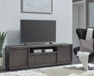 Modern Charcoal Wood TV Stand