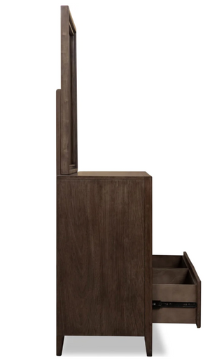 Traditional 7-Drawer Double Dresser - Dark Espresso Wood Bedroom Chest