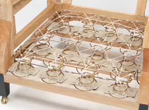 Classic Chesterfield Wingback Armchair in Forest Green Leather