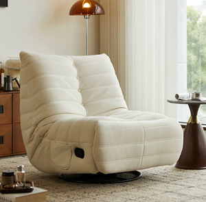 Modern Adjustable Caterpillar Lounge Chair with Footrest