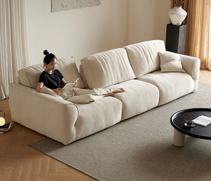 Modern  Oversized Chenille Cloud Sofa with Adjustable Backrest
