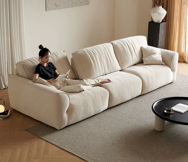Modern  Oversized Chenille Cloud Sofa with Adjustable Backrest
