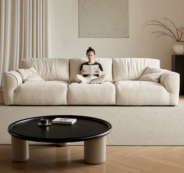 Modern  Oversized Chenille Cloud Sofa with Adjustable Backrest