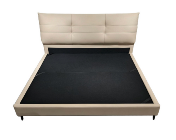 Contemporary PVC Upholstered Bed Frame