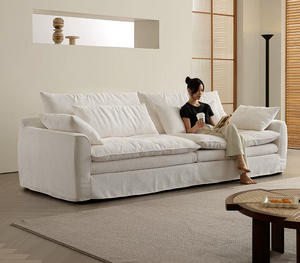 Modern Cloud-Like Chenille Sofa | Down-Filled with Fully Removable Cover