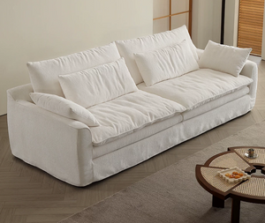 Modern Cloud-Like Chenille Sofa | Down-Filled with Fully Removable Cover