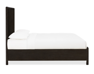 Modern Solid Acacia Wood Platform Bed with 2 Storage Drawers