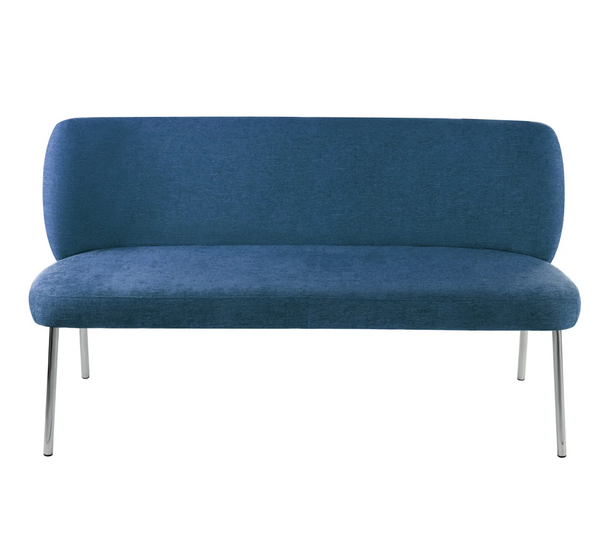 Contemporary Upholstered High-Back Bench | Ergonomic Chenille Loveseat