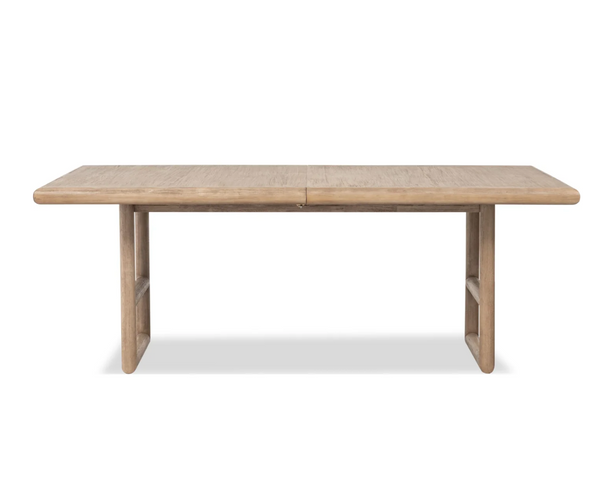 Dorsey 98" Rectangular Acacia Wood Dining Table in Light Natural Finish